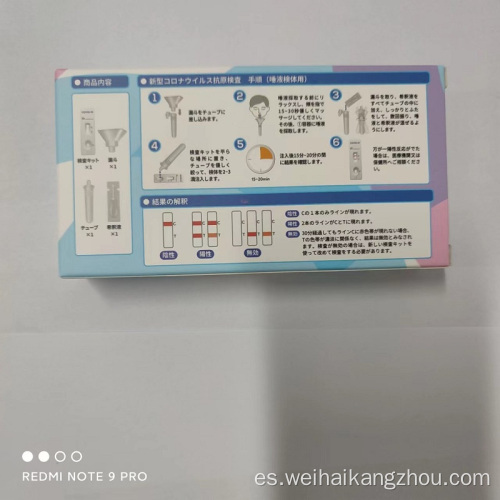 Dispositivos de prueba de antígeno de saliva Covid-19